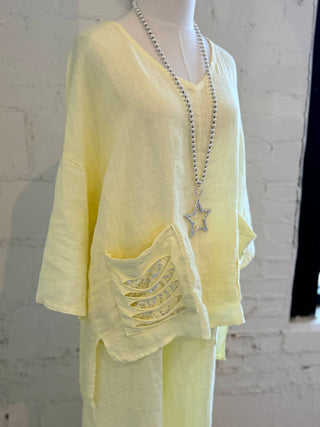 Charlize Top Yellow Shirts & Tops Sole Luna