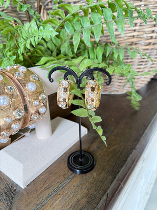 Acadian Earrings Gold Multi Earrings Chic Cool