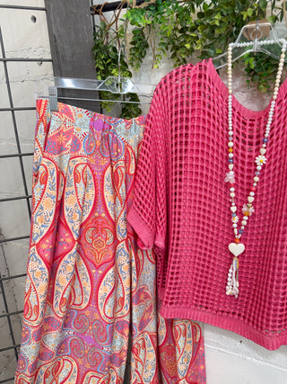 Ava Pants Pink by Umgee