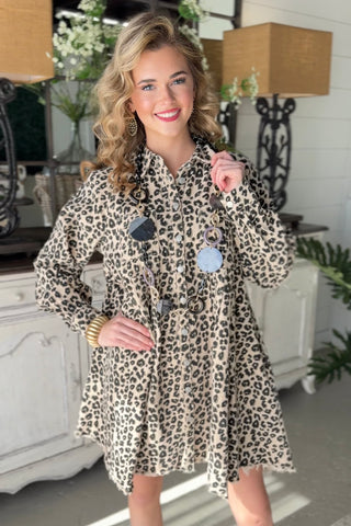 Bayley Dress Oatmeal Dresses Bibi