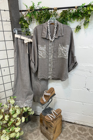 Dixon Top Grey Shirts & Tops New Afeis