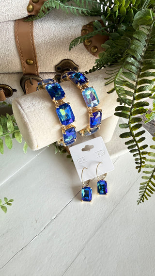 Sundance Earrings Gold/Blue