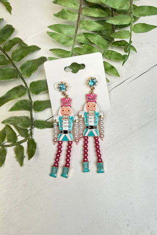 Playful Soldier Earrings Red