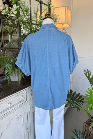 Sweet Summer Top Lt Denim by Umgee