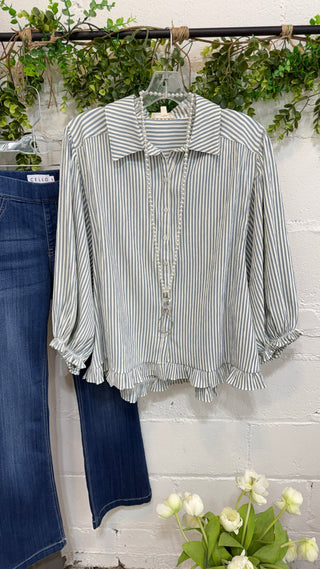 Kennedy Top Denim by Easel Shirts & Tops Easel
