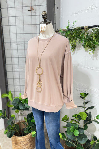 Haven Sweatshirt Blush Taupe Sweatshirt HYFVE
