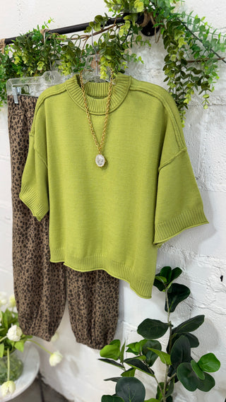 Nichols Sweater Green Sweater Glam
