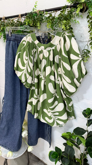 Ellington Top Olive Mix Shirts & Tops Gigio