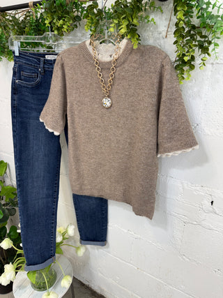 Insights Sweater Latte by Umgee Sweater Umgee