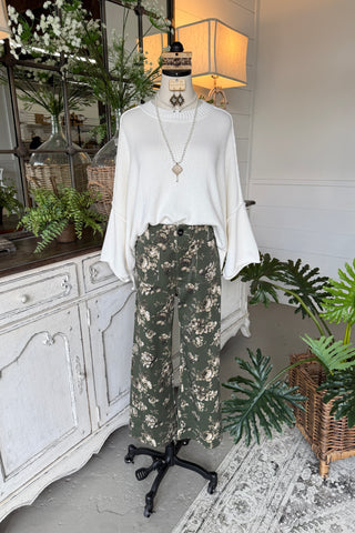 Jaylon Pants Olive by Umgee Pants Umgee