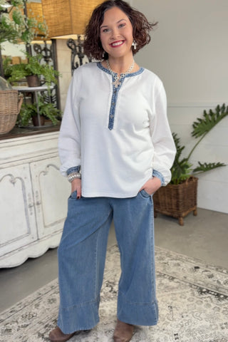 Piper Pants Lt Denim by Umgee