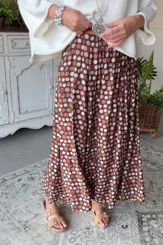 India Skirt Brown by Umgee