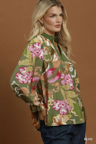 Wilson Top Olive by Umgee Shirts & Tops Umgee