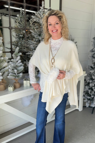 Romie Ruana Wrap Ivory Wrap Wona Trading