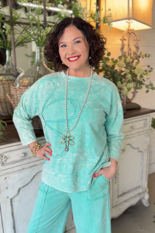 Callie Top Aqua Shirts & Tops Sage+Fig