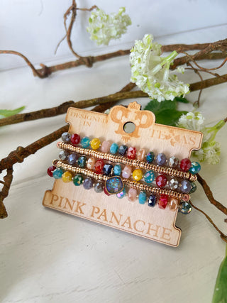 Shout Out Bracelets Multi Bracelets Pink Panache