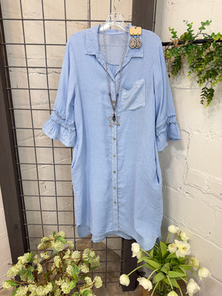 Tabitha Long Dress Lt Blue Dresses Allison