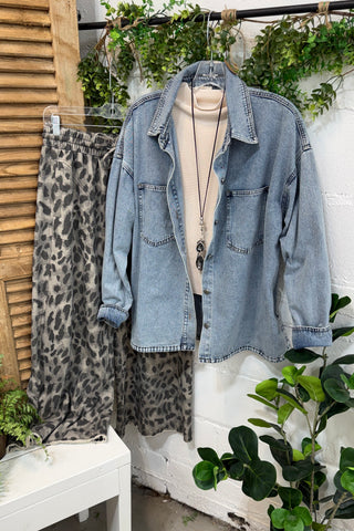 Sierra Shirt Denim by Bibi Shirts & Tops Bibi