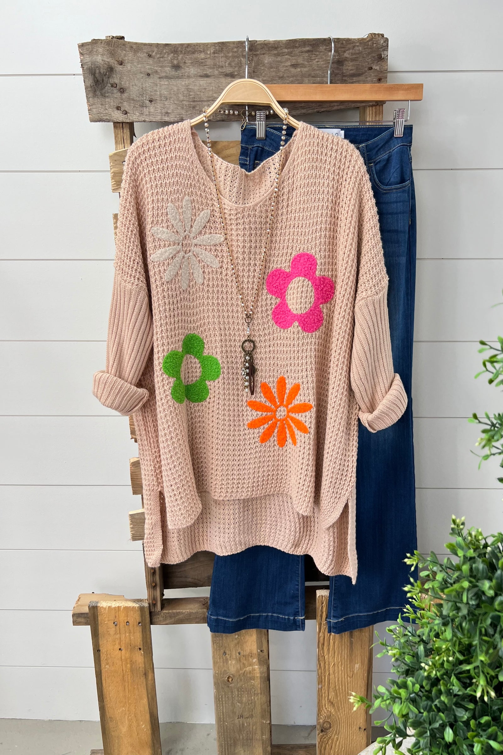 Blooming Flowers  Yolly One Size Nude-Peach 