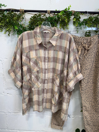 Aberdeen Top Mustard by Easel Shirts & Tops Easel