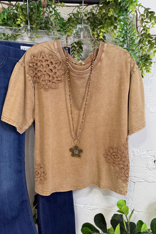 Ellie Sue Top Mocha by Easel