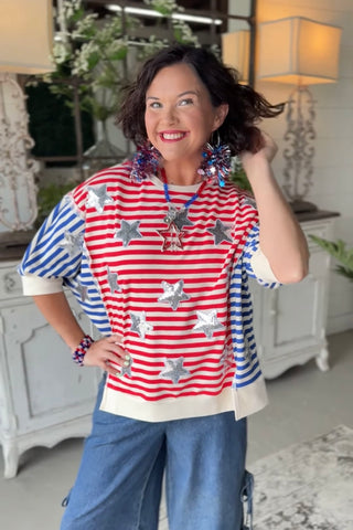 Liberty Belle Top Red