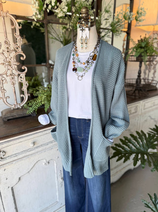Diane Cardigan Blue Gray