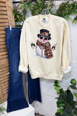Frosty Glam Sweatshirt Ivory Sweatshirt The Crystal Ranch
