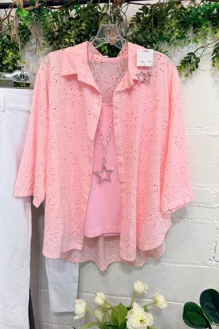 Dixie Darling Top Rosa Shirts & Tops YOLLY
