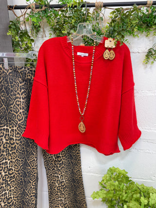 Troublemaker Sweater Red