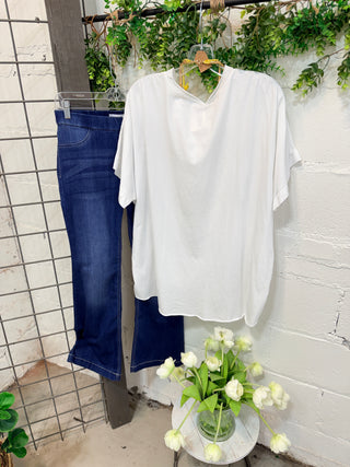 Jamison Top White Shirts & Tops Giada Fashion