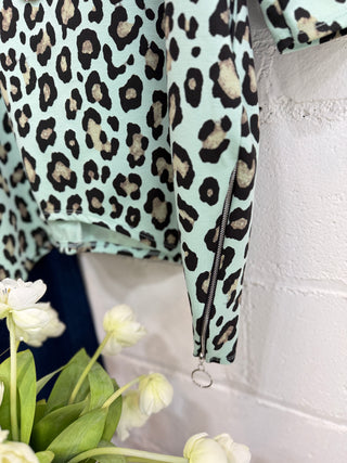 Notorious Top Mint Leopard Shirts & Tops YOLLY