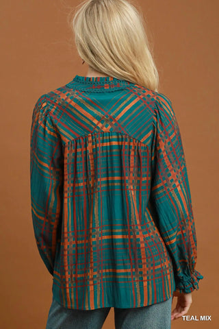 Lambert Top Teal by Umgee