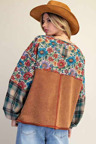 Winslet Top Chestnut by Easel
