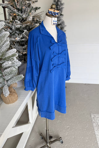 Bow Tie Dress Blue by Jodifl Dresses Jodifl