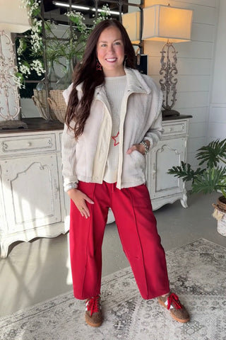 Woodland Pants Dk Red Pants Anniewear