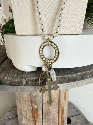 Visions Necklace Bronze/Pearl Necklaces BFF