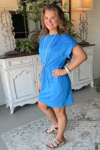 Cameron Dress Cerulean by Umgee Dresses Umgee
