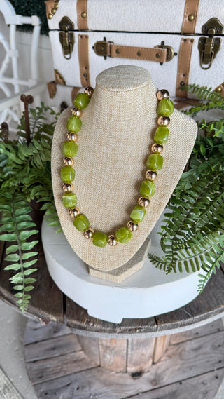 Ortega Necklace Olive
