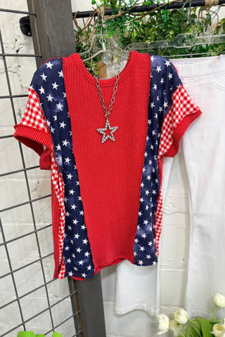 Firecracker Top Red Shirts & Tops Heimish USA