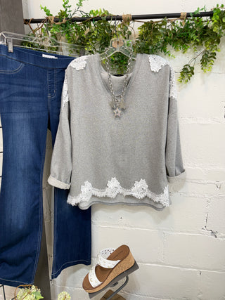 Daydreamer Top Grey Shirts & Tops MuMu