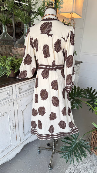 Kalani Midi Dress Cream by Umgee Dresses Umgee