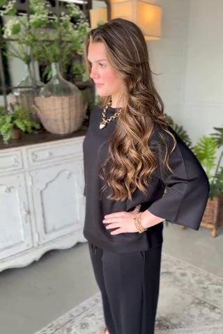 Short Stop Top Black by Umgee Shirts & Tops Umgee