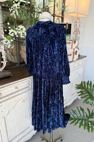 Cloris Dress Navy by Umgee Dresses Umgee