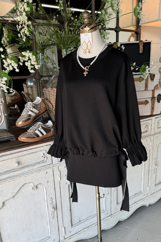 Leisurely Top Black