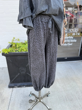 Cayenne Ash Leopard Joggers Pants Easel