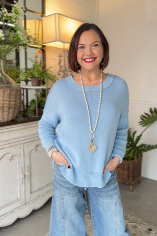 Emerson Sweater Lt. Blue Sweater Miracle