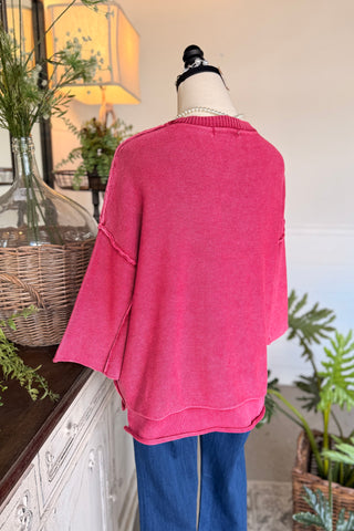 Janie Sweater Cabernet Sweater Zenana