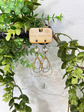 Ella Earrings Gold by Pink Panache Earrings Pink Panache