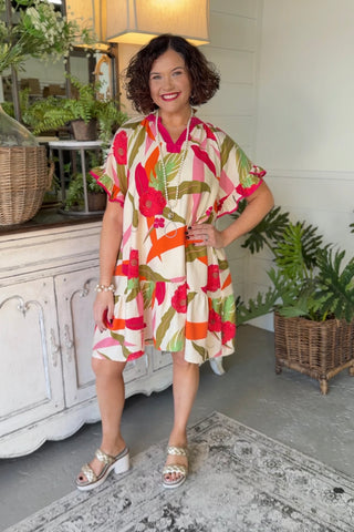 Tessa Dress Cream Floral by Umgee Dresses Umgee